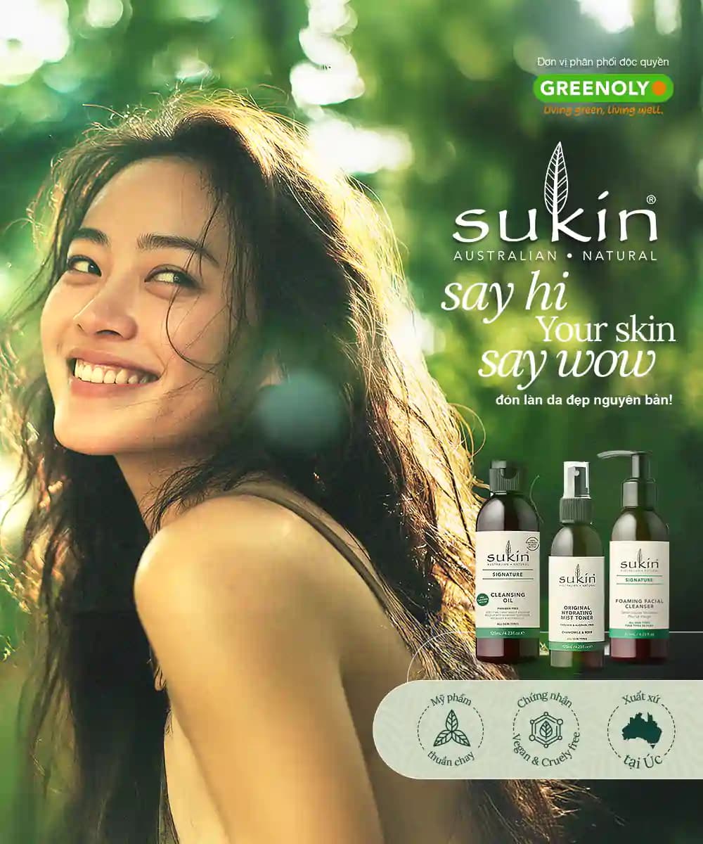 Sukin say hi